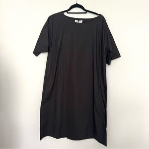 NWT VLT’s by Valentina Black Short Sleeve Cotton Shift Dress Size XL